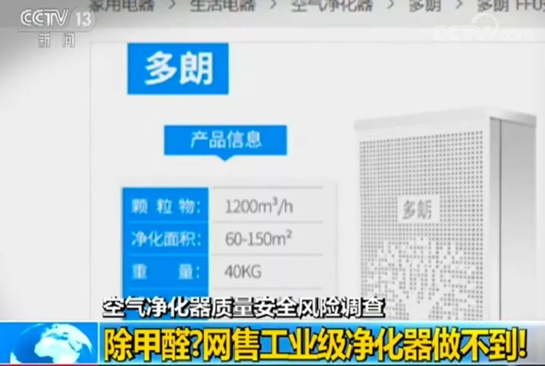 工業(yè)級“網紅”空氣凈化器好用嗎？抽檢13批次產品無一合格！